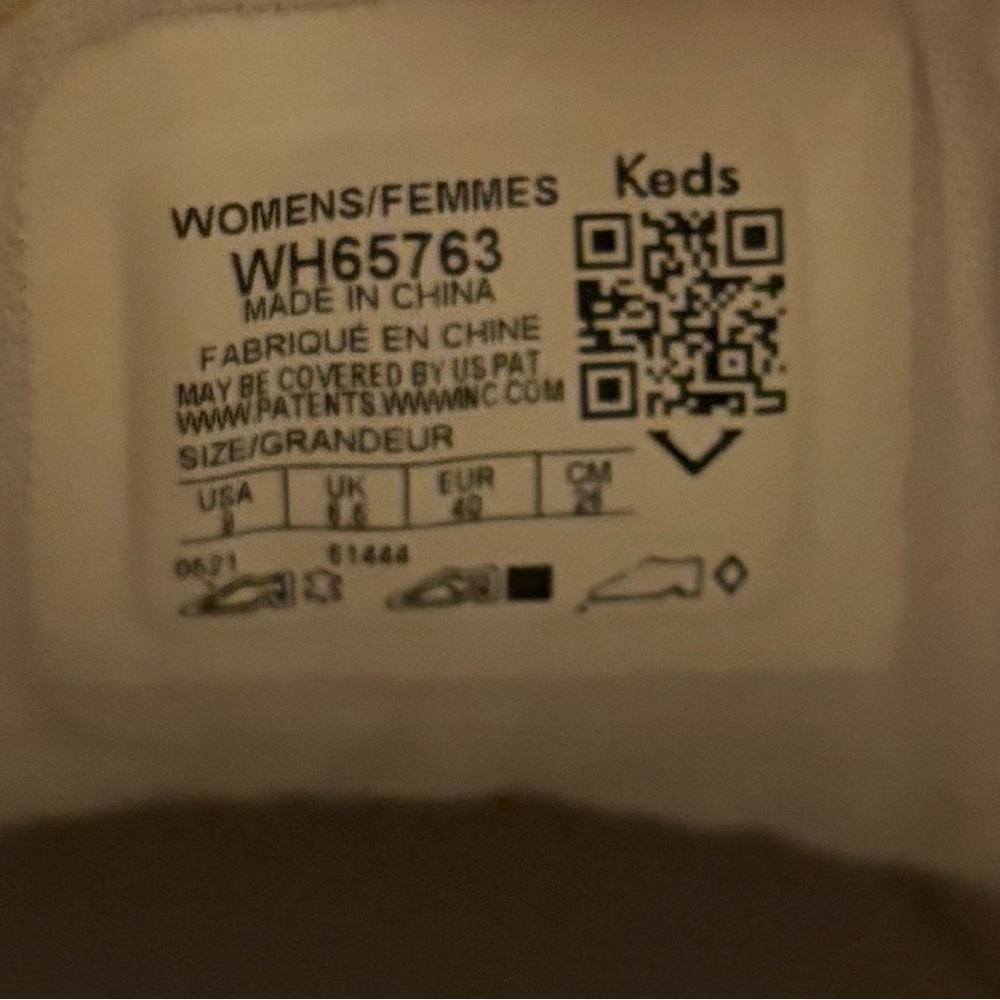 Keds x Kate Spade White Sneaker with Calf Hair Heel Accent (NWOT) - Picture 8 of 8